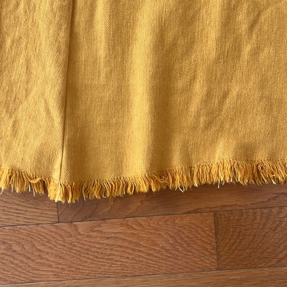 The Adi Mid-Rise Frayed Relaxed Flare Pants by Pilcro: Linen Edition - Picture 8 of 14